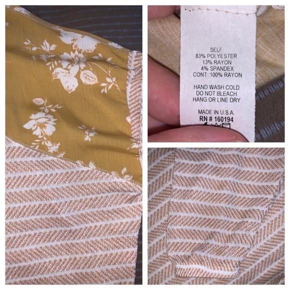 Beautiful Long Sleeve Knit Top w/Rayon Challis Contrast - Picture 8 of 8